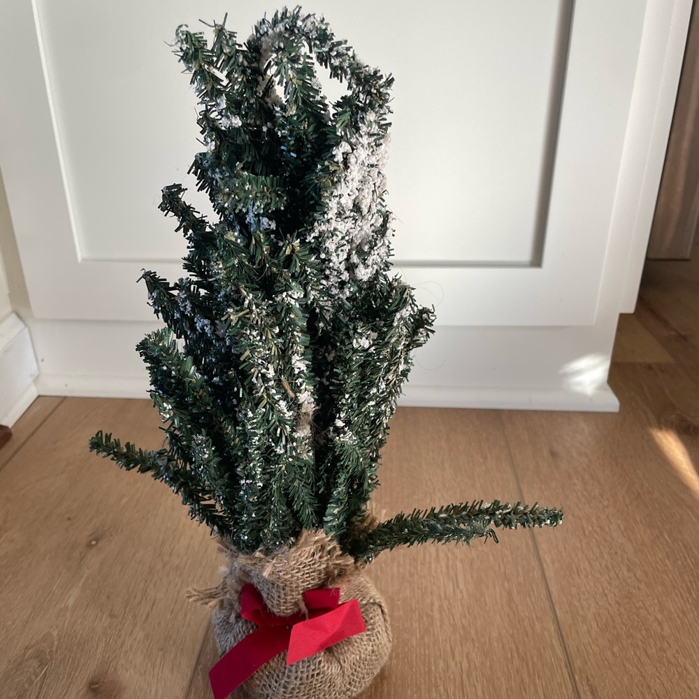 Flocked Christmas Tree Decor